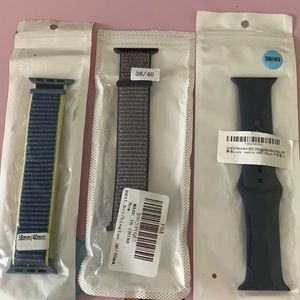 Set of 3 iwatch 38/40mm bands